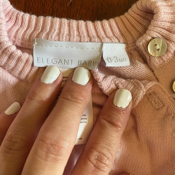 Elegant baby sweater onesie - Picture 2 of 2